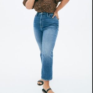 Madewell The Curvy Perfect Vintage Jean in Maplewood Wash, size 30P